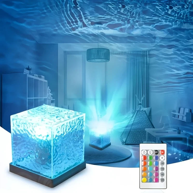 Lámpara Proyector Ondas Oceánicas Aurora